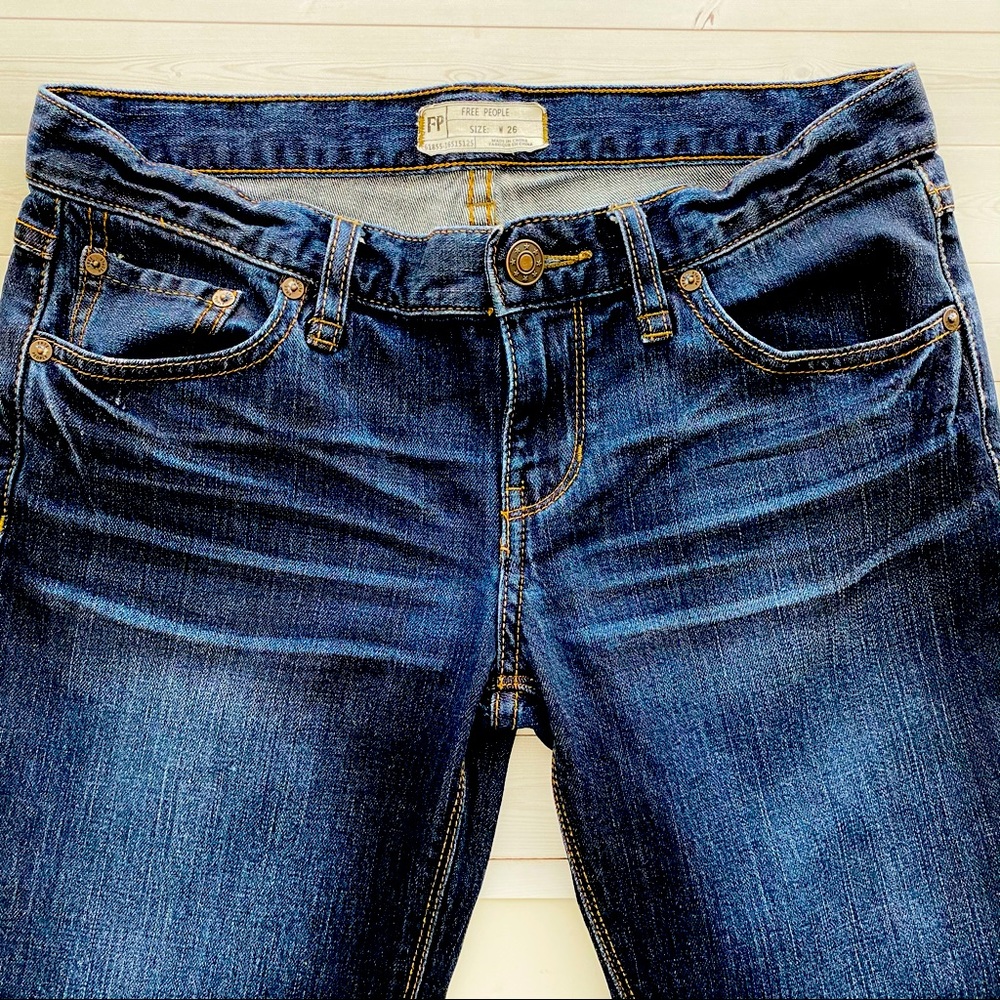 Free People 61855-16515125 Skinny Jeans dark wash Size 26